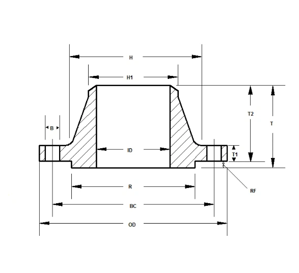 ASME B165 Welding Neck Flange Class 900 in inches ASME B165 Welding Neck Flange Class 900 in inches